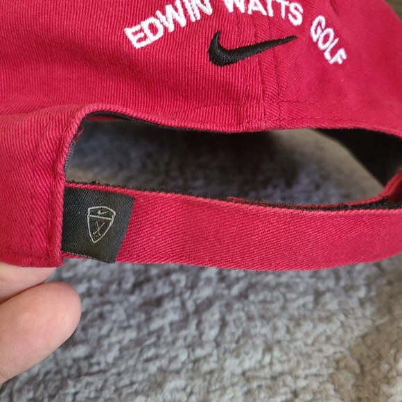 Nike Golf Hat Red Adjustable Edwin Watts Golf Cotton WA Westminster Academy FL - Picture 4 of 10